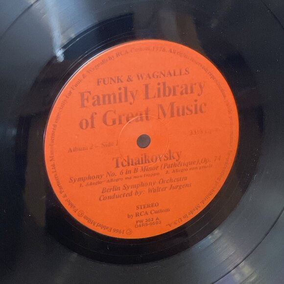 Tchaikovsky The Pathétique Sixth Symphony (Vinyl, 1977) RCA Custom FW-302 VG - Picture 6 of 8